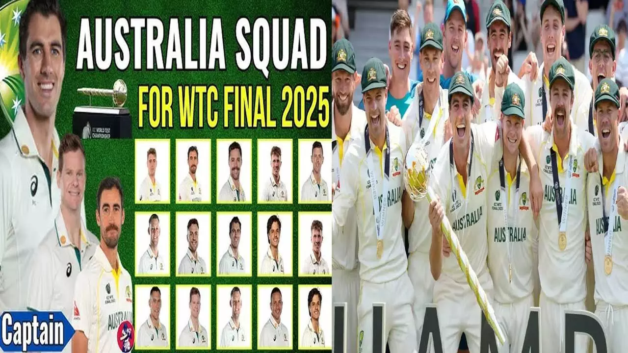World Test Championship : ప్రపంచ టెస్ట్ ఛాంపియన్షిప్ ఫైనల్.. ఆస్ట్రేలియా జట్టు ప్రకటన World Test Championship : ప్రపంచ టెస్ట్ ఛాంపియన్షిప్ ఫైనల్.. ఆస్ట్రేలియా జట్టు ప్రకటన