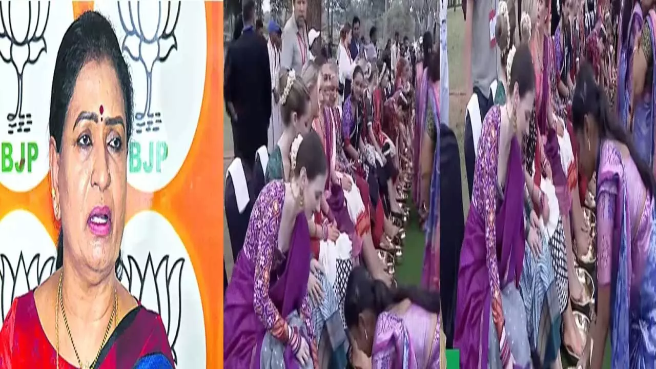 MP DK Aruna : మన బిడ్డలతో విదేశీల కాళ్లు కడిగిపిస్తరా : ఎంపీ డీకే అరుణ MP DK Aruna : మన బిడ్డలతో విదేశీల కాళ్లు కడిగిపిస్తరా : ఎంపీ డీకే అరుణ