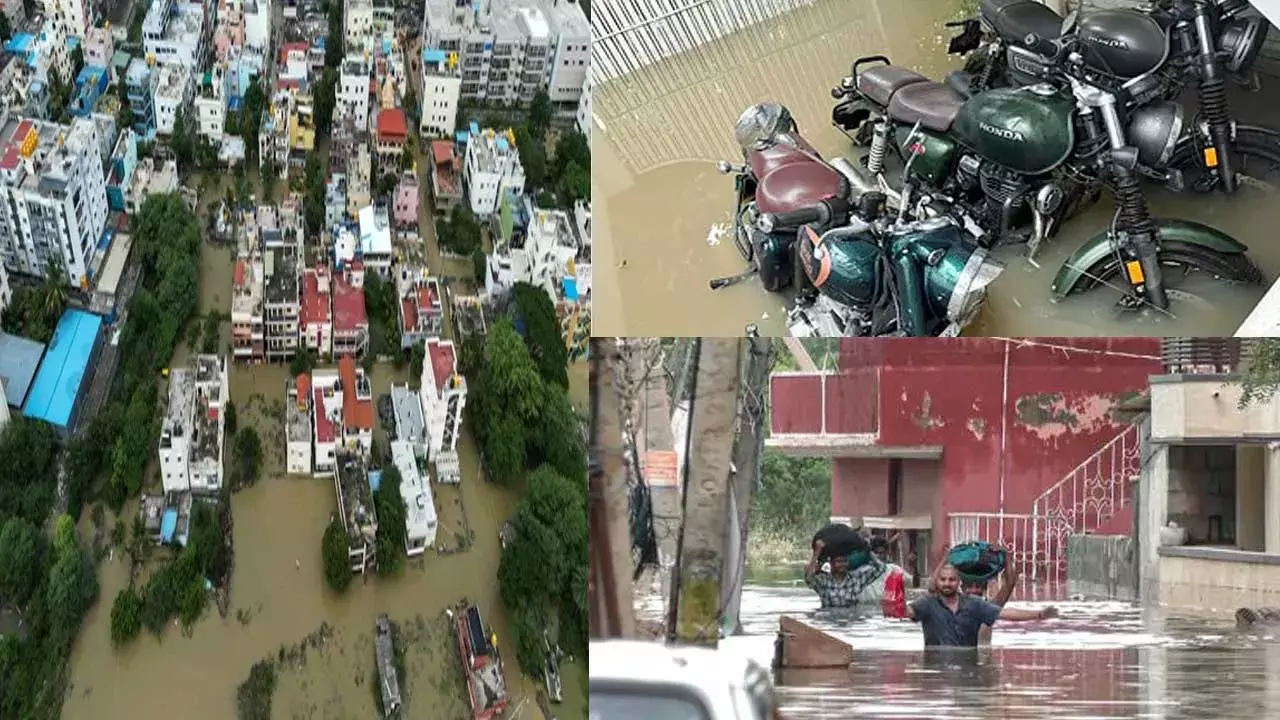Bengaluru : వరద నీటిలోనే బెంగళూరు.. జనం అష్టకష్టాలు