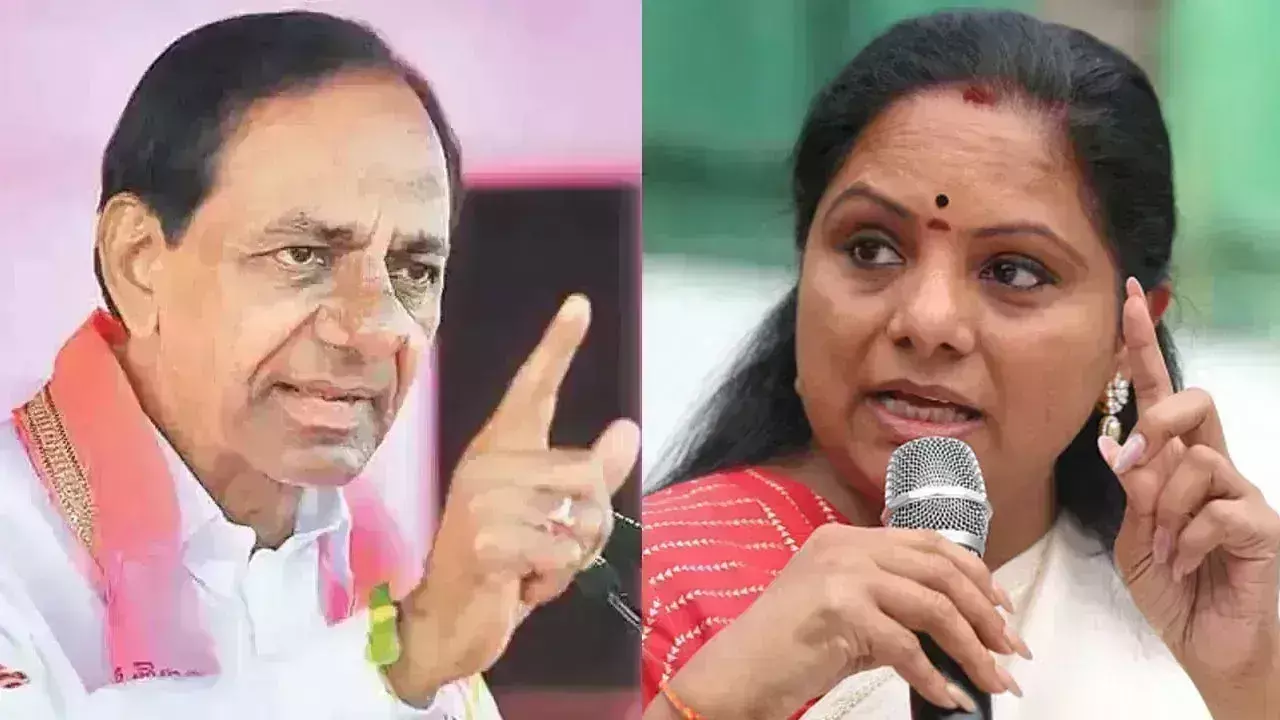KCR: కేసీఆర్పై కవిత ధిక్కార స్వరం..! KCR: కేసీఆర్పై కవిత ధిక్కార స్వరం..!