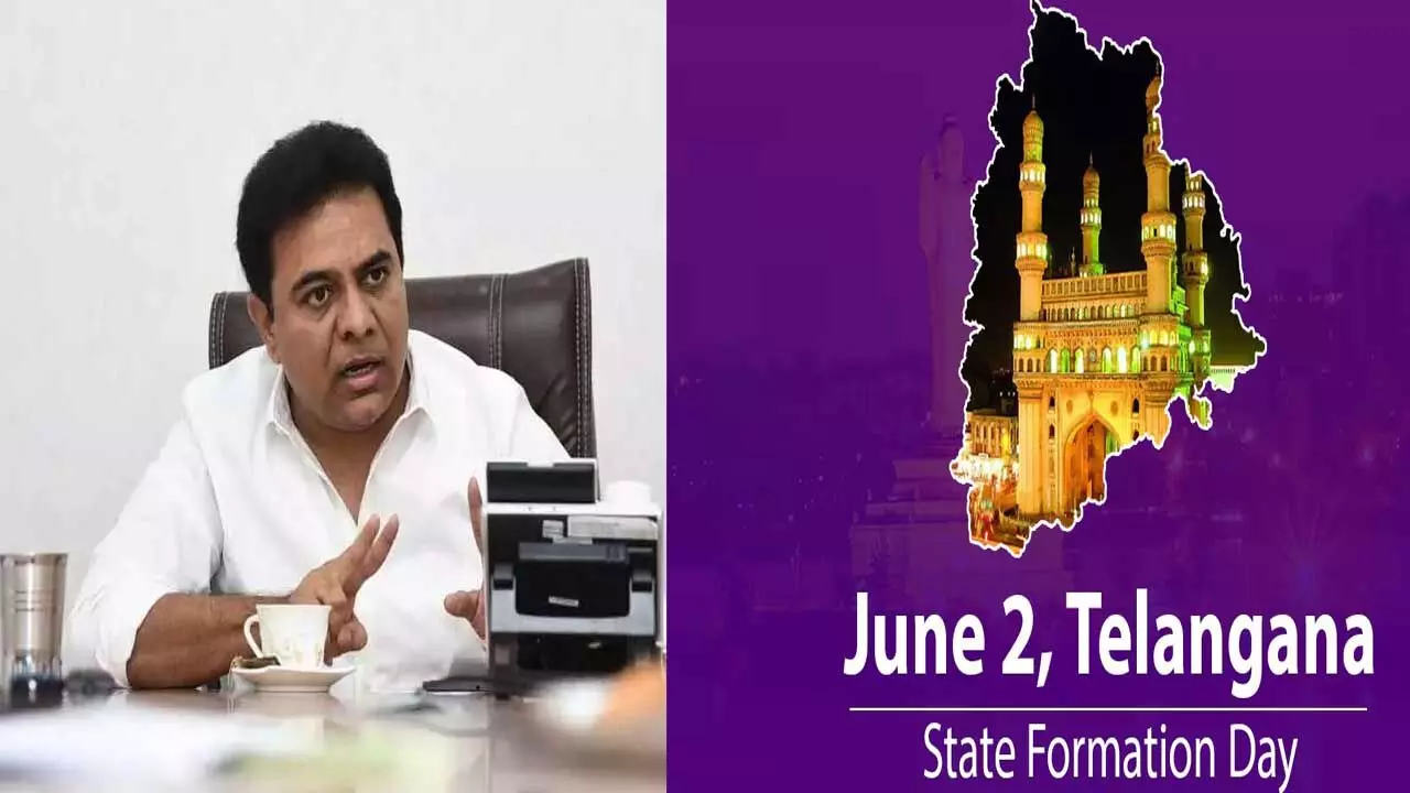 KTR : రాష్ట్ర ఆవిర్భావం ఘనంగా జరపాలి .. కేటీఆర్ పిలుపు KTR : రాష్ట్ర ఆవిర్భావం ఘనంగా జరపాలి .. కేటీఆర్ పిలుపు