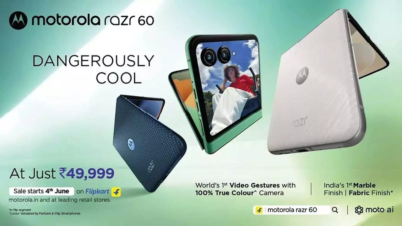 Motorola Razr 60 Launched : మోటోరోలా నుంచి రేజర్ 60 రిలీజ్ Motorola Razr 60 Launched : మోటోరోలా నుంచి రేజర్ 60 రిలీజ్