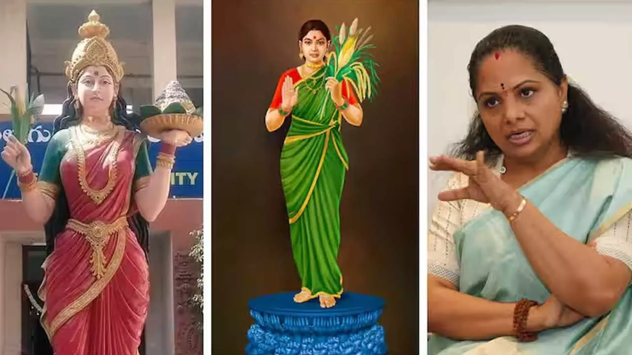 MLC Kavitha : తల్లి విగ్రహం మార్చితే ఏం చేశారు : కవిత MLC Kavitha : తల్లి విగ్రహం మార్చితే ఏం చేశారు : కవిత