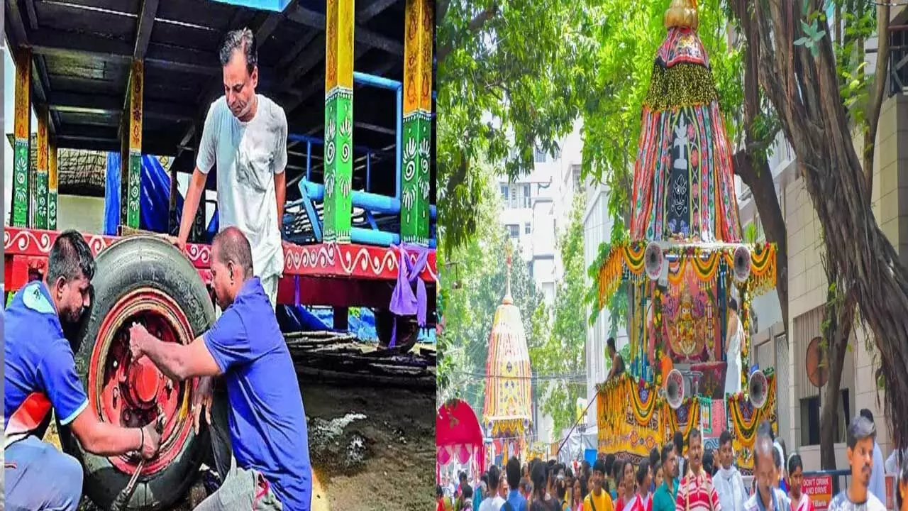 Jagannath Rath Yatra : జగన్నాథుడి రథానికి సుఖోయ్ టైర్లు.. 48 ఏళ్లలో తొలిసారి! Jagannath Rath Yatra : జగన్నాథుడి రథానికి సుఖోయ్ టైర్లు.. 48 ఏళ్లలో తొలిసారి!