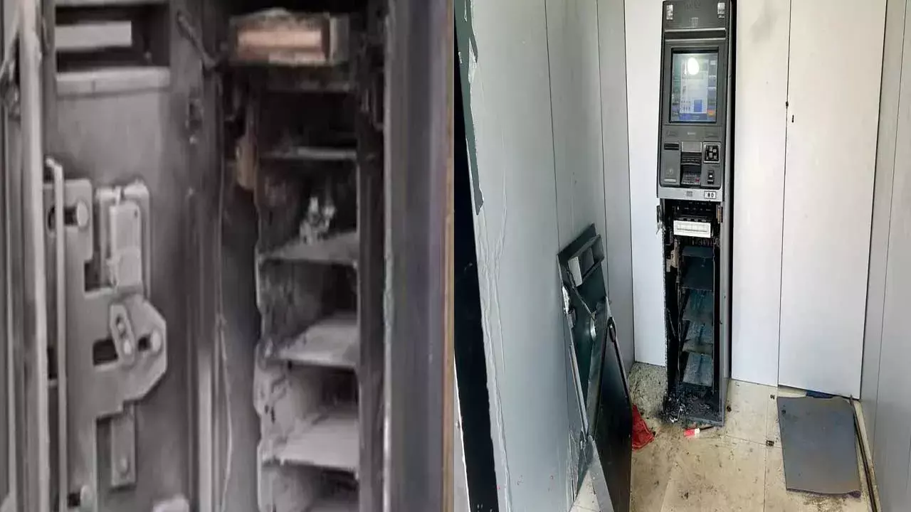 ATM Robbery : 15 నిమిషాల్లో రూ. 20 లక్షల దొంగతనం ATM Robbery : 15 నిమిషాల్లో రూ. 20 లక్షల దొంగతనం