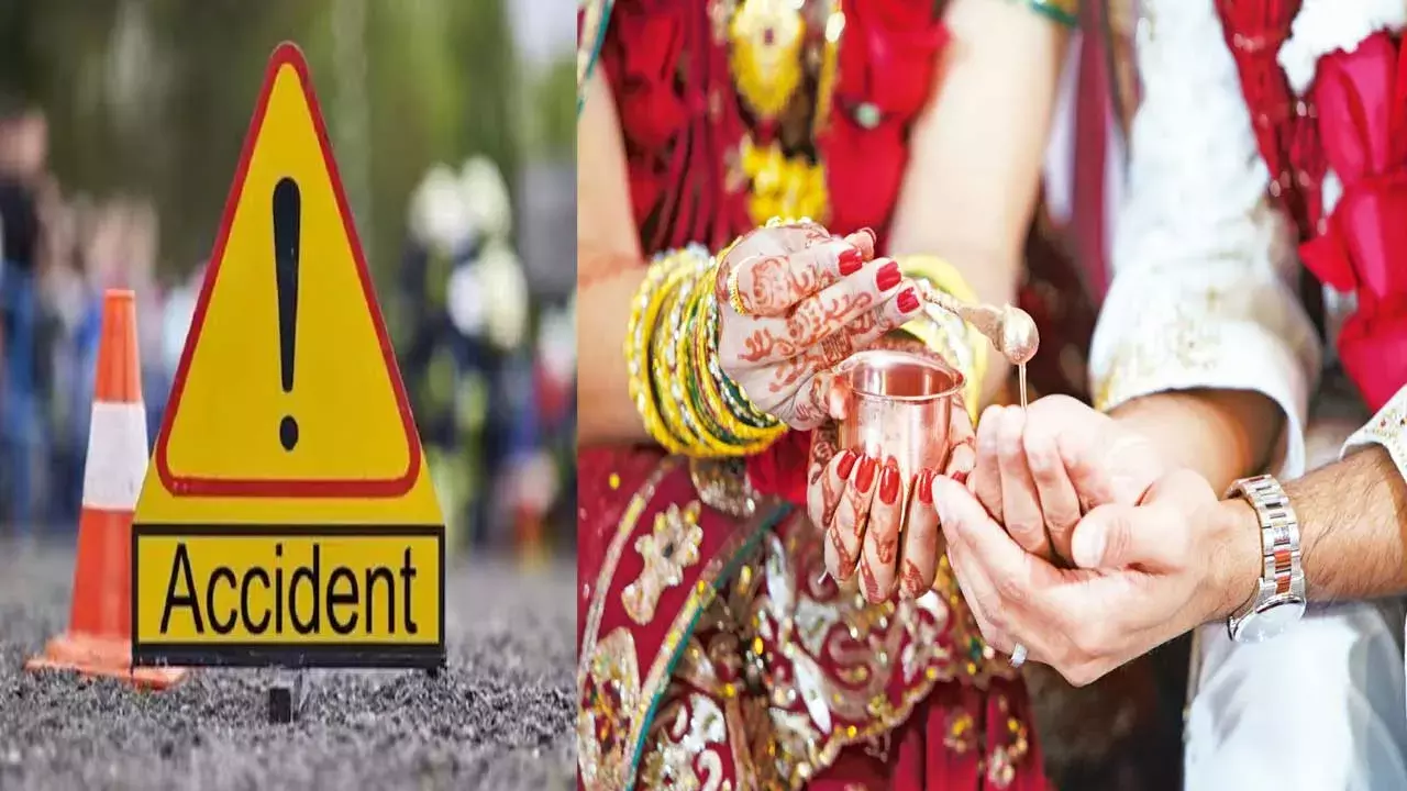 Road Accident : పెళ్లింట విషాదం..వరుడికి తీవ్ర గాయాలు.. ఆగిన పెండ్లి Road Accident : పెళ్లింట విషాదం..వరుడికి తీవ్ర గాయాలు.. ఆగిన పెండ్లి