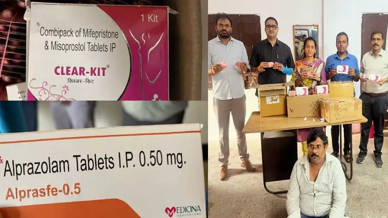 Hyderabad : 9 లక్షల విలువైన అల్పాజోలం ట్యాబ్లెట్స్ సీజ్ Hyderabad : 9 లక్షల విలువైన అల్పాజోలం ట్యాబ్లెట్స్ సీజ్