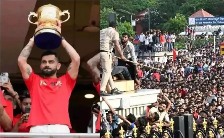 VIRAT KOHLI: తొక్కిసలాట ఘటన.. కోహ్లీపై కేసు VIRAT KOHLI: తొక్కిసలాట ఘటన.. కోహ్లీపై కేసు