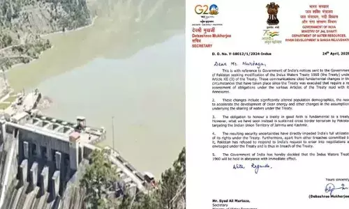 Pakistan : ఎండిపోతున్నాం.. నీళ్లివ్వాలంటూ భారత్ కు పాక్ లేఖలు Pakistan : ఎండిపోతున్నాం.. నీళ్లివ్వాలంటూ భారత్ కు పాక్ లేఖలు