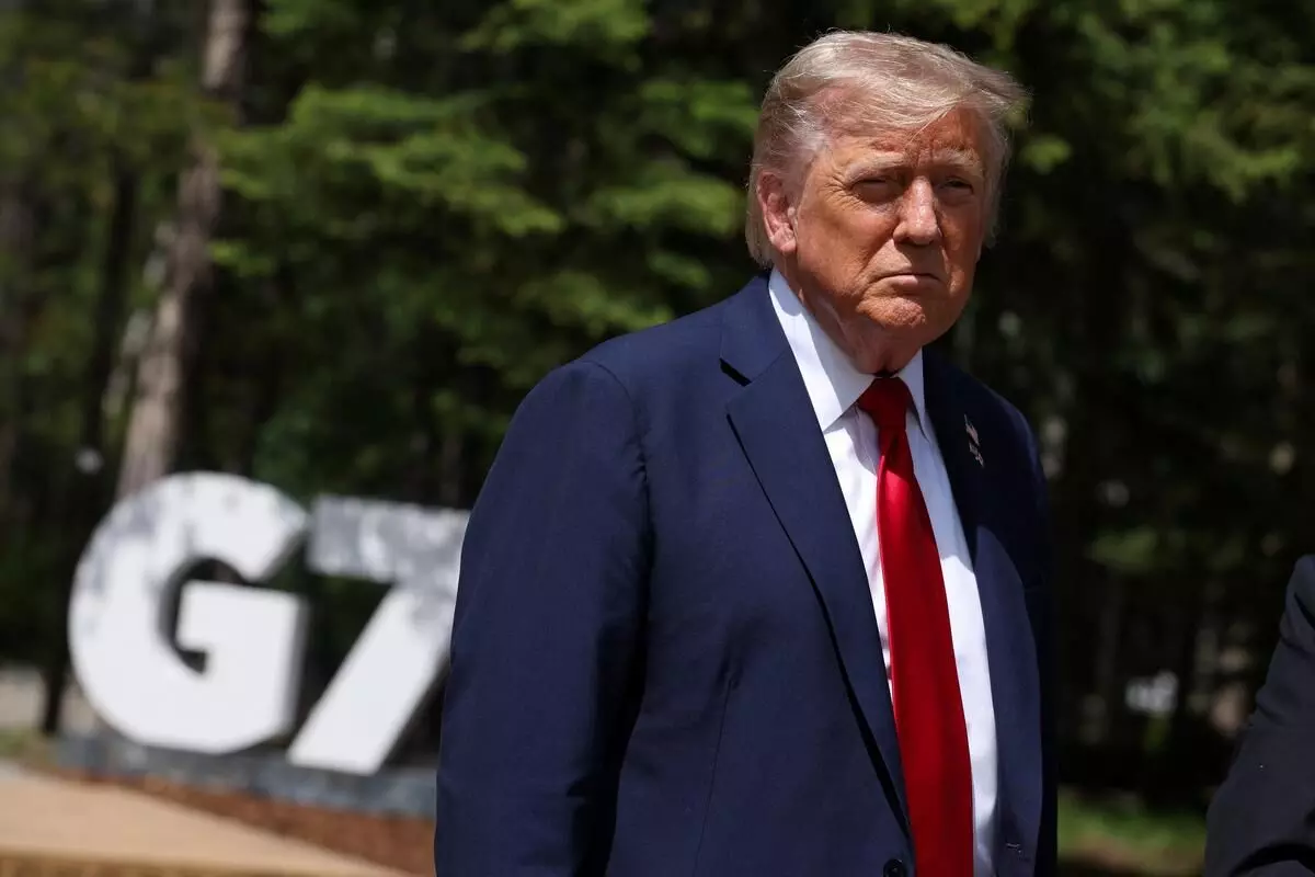 Trump: జీ7 నుంచి అర్ధాంతరంగా జంప్ అయిపోయిన ట్రంప్.. Trump: జీ7 నుంచి అర్ధాంతరంగా జంప్ అయిపోయిన ట్రంప్..