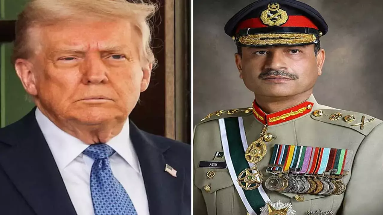 Pak Army Chief-US President :అమెరికా అధ్యక్షుడితో పాక్ ఆర్మీ చీఫ్ లంచ్ Pak Army Chief-US President :అమెరికా అధ్యక్షుడితో పాక్ ఆర్మీ చీఫ్ లంచ్