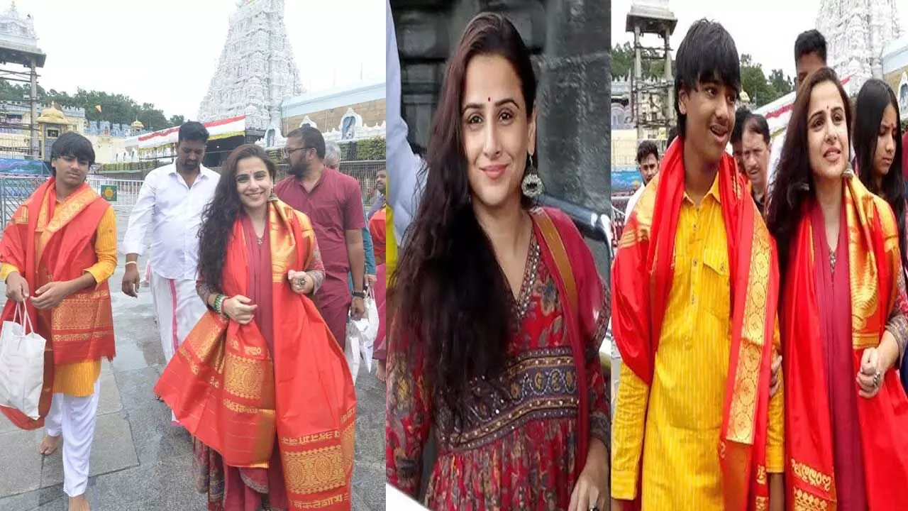 Actress Vidya Balan : తిరుమల శ్రీవారి సేవలో విద్యాబాలన్ Actress Vidya Balan : తిరుమల శ్రీవారి సేవలో విద్యాబాలన్