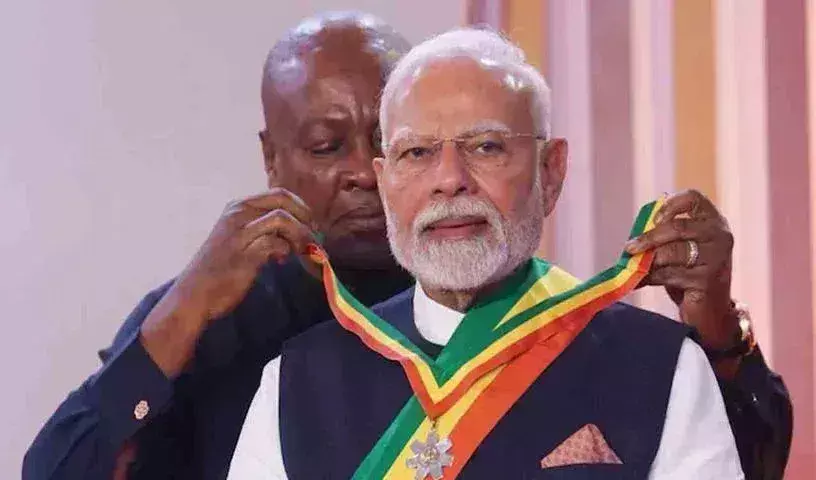 PM Modi : మోదీకి ఘనా అత్యున్నత పురస్కారం PM Modi : మోదీకి ఘనా అత్యున్నత పురస్కారం