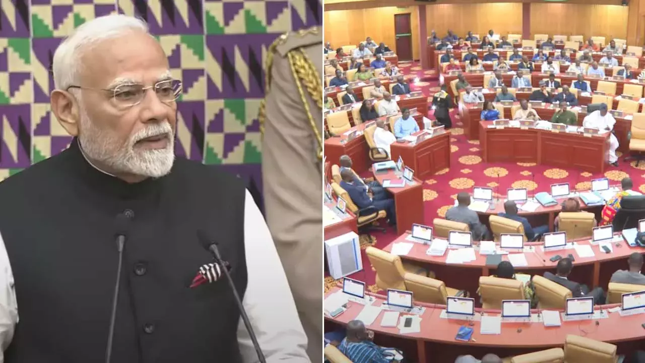 PM Modi : భారత్ లో 2500 పార్టీలు.. మోడీ వ్యాఖ్యలకు షాకైన ఘనా ఎంపీలు