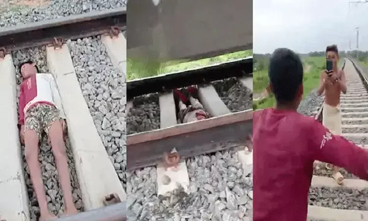 Odisha: ప్రమాదకర విన్యాసం.. కదులుతున్న రైలు కింద పడుకుని రీల్స్.. పోలీసుల అరెస్ట్ Odisha: ప్రమాదకర విన్యాసం.. కదులుతున్న రైలు కింద పడుకుని రీల్స్.. పోలీసుల అరెస్ట్
