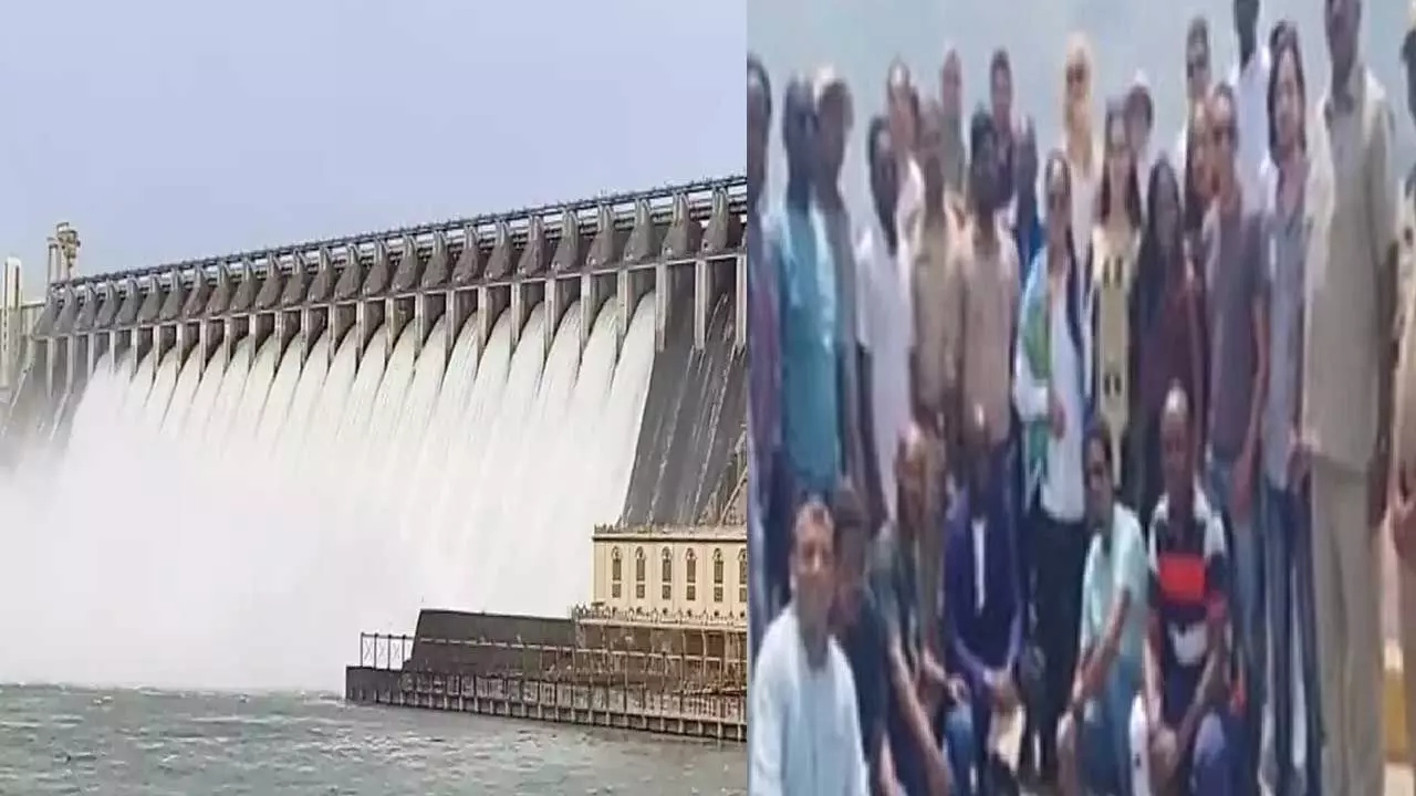 Foreign Delegates : నాగార్జున సాగర్ డ్యామ్ ను సందర్శించిన విదేశీ ప్రతినిధులు.... Foreign Delegates : నాగార్జున సాగర్ డ్యామ్ ను సందర్శించిన విదేశీ ప్రతినిధులు....