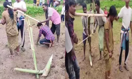 Odisha : అమానుషం.. ప్రేమికులను నాగలికి కట్టి పొలం దున్నించిన గ్రామస్థులు Odisha : అమానుషం.. ప్రేమికులను నాగలికి కట్టి పొలం దున్నించిన గ్రామస్థులు