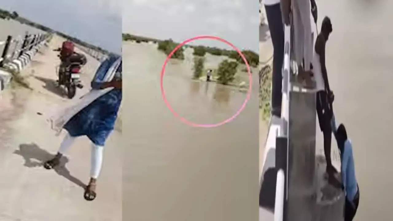 భర్తను నదిలోకి తోసేసిన భార్య.. ఆ తర్వాత ఏం జరిగిందంటే..?