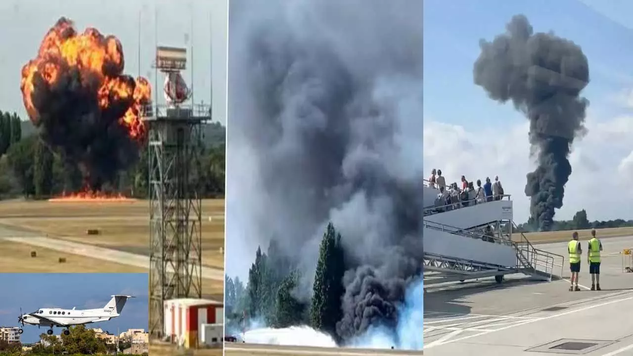 Plane Crash : లండన్లో ఘోర విమాన ప్రమాదం Plane Crash : లండన్లో ఘోర విమాన ప్రమాదం