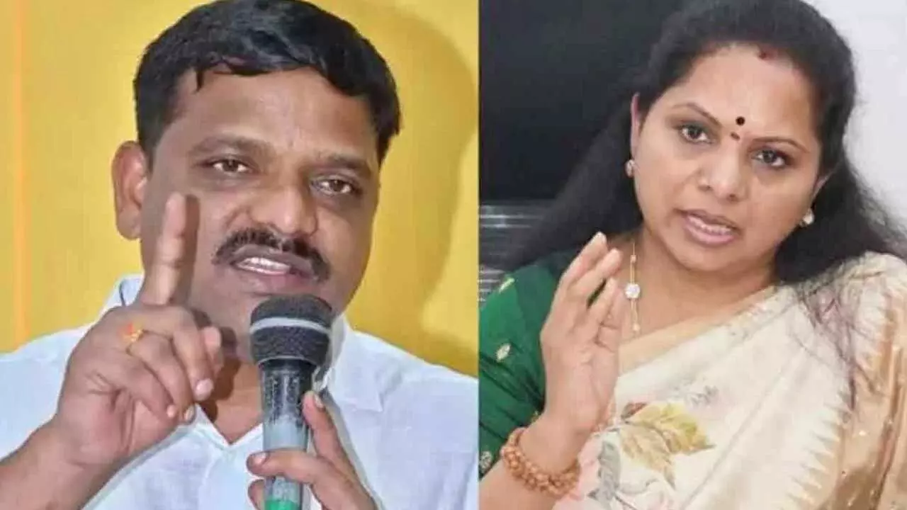 Telangana : కాంగ్రెస్లోకి కవిత..? మల్లన్న సంచలన వ్యాఖ్యలు Telangana : కాంగ్రెస్లోకి కవిత..? మల్లన్న సంచలన వ్యాఖ్యలు