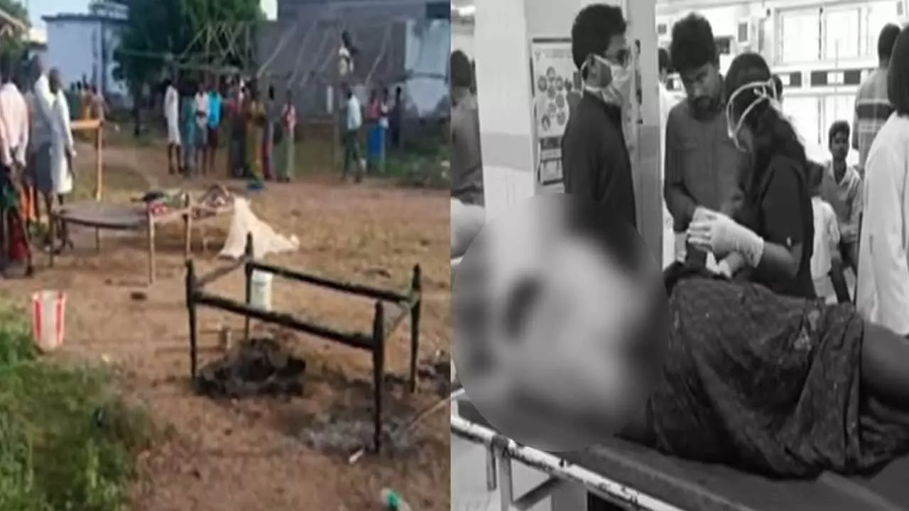 Crime : పల్నాడు జిల్లాలో దారుణం..దంపతులపై పోట్రోల్ పోసి నిప్పంటించిన దుండగులు Crime : పల్నాడు జిల్లాలో దారుణం..దంపతులపై పోట్రోల్ పోసి నిప్పంటించిన దుండగులు