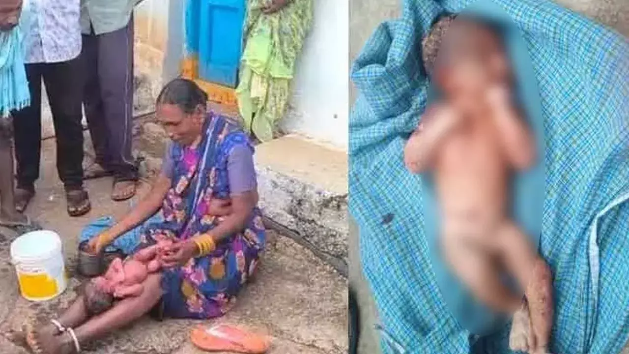 Janagam District : చెట్ల పొదల్లో పసికందు.. జనగామ జిల్లాలో అమానుషం