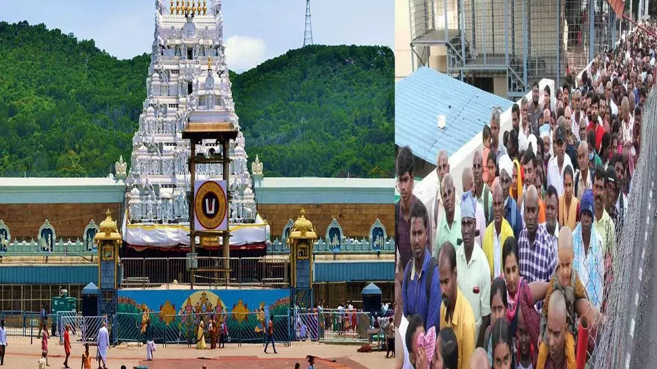 Tirumala : తిరుమలలో భక్తుల రద్దీ.. స్వామి వారి దర్శనానికి ఎంత టైమ్ అంటే..?