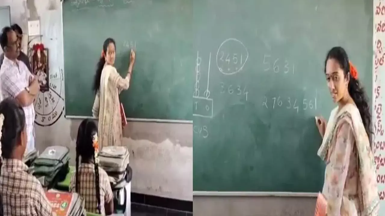 MLA Sindhoora : టీచర్ గా మారిన పుట్టపర్తి ఎమ్మెల్యే సింధూర MLA Sindhoora : టీచర్ గా మారిన పుట్టపర్తి ఎమ్మెల్యే సింధూర