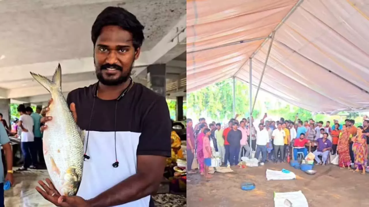 Pulasa Fish : రికార్డు ధర పలుకుతున్న పులస... వర్షాకాలంలో ఫుల్ క్రేజ్... Pulasa Fish : రికార్డు ధర పలుకుతున్న పులస... వర్షాకాలంలో ఫుల్ క్రేజ్...