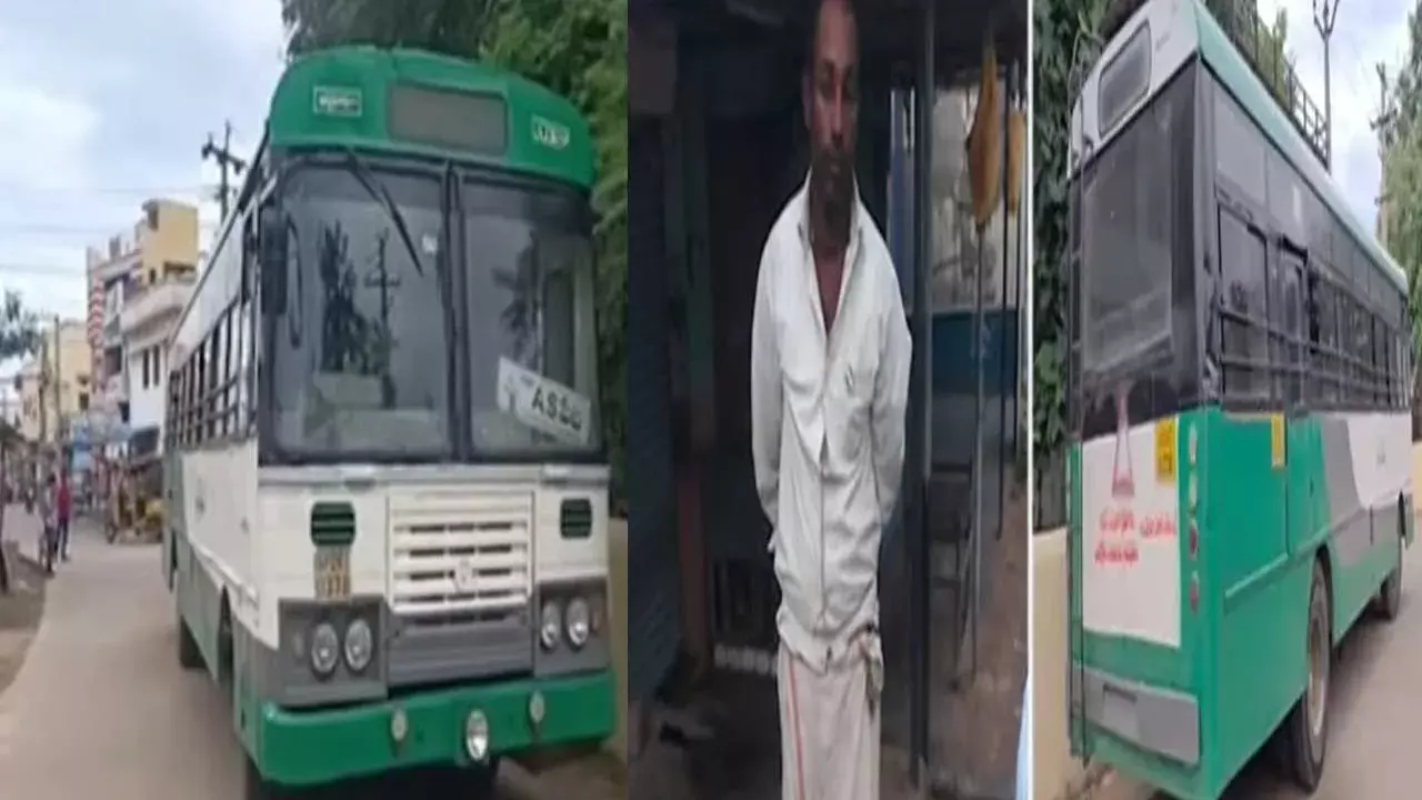 Nellore : నెల్లూరు బస్టాండ్ లో బస్సు చోరీ