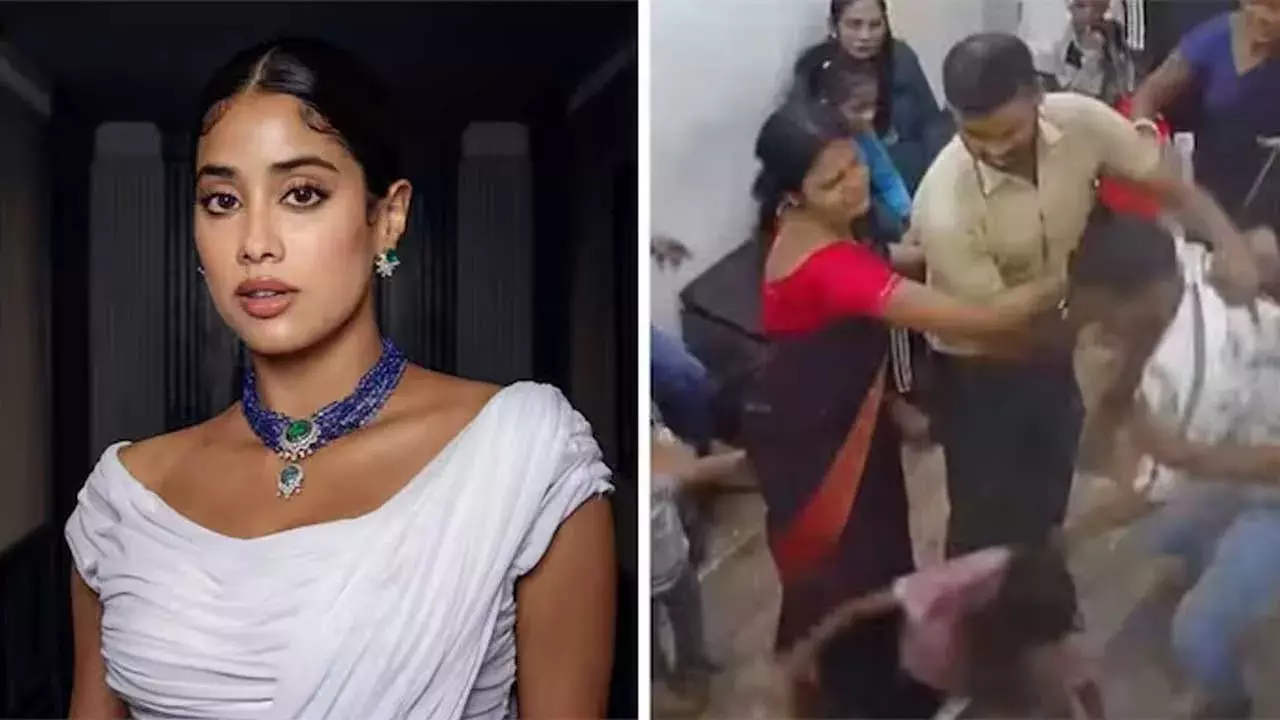 Janhvi Kapoor : రిసెప్షనిస్ట్పై దాడి ఘటన.. జాన్వీ కపూర్ సీరియస్ Janhvi Kapoor : రిసెప్షనిస్ట్పై దాడి ఘటన.. జాన్వీ కపూర్ సీరియస్