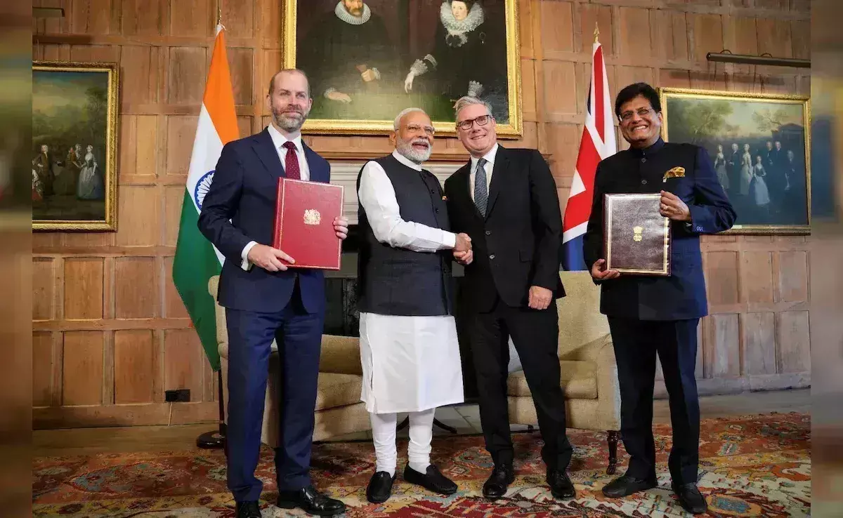 India-UK Trade Deal: భారత్, బ్రిటన్ల మధ్య స్వేచ్ఛా వాణిజ్యం India-UK Trade Deal: భారత్, బ్రిటన్ల మధ్య స్వేచ్ఛా వాణిజ్యం