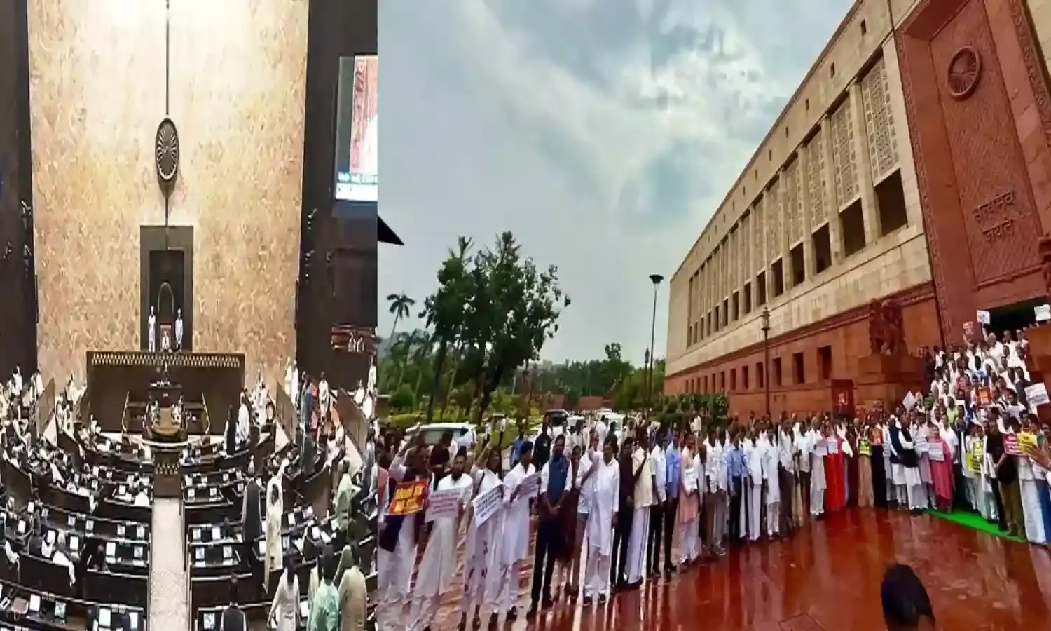 Parliament : బీహార్లో ఓట్ల తొలగింపుపై పార్లమెంట్లో విపక్షాల ఆందోళన Parliament : బీహార్లో ఓట్ల తొలగింపుపై పార్లమెంట్లో విపక్షాల ఆందోళన
