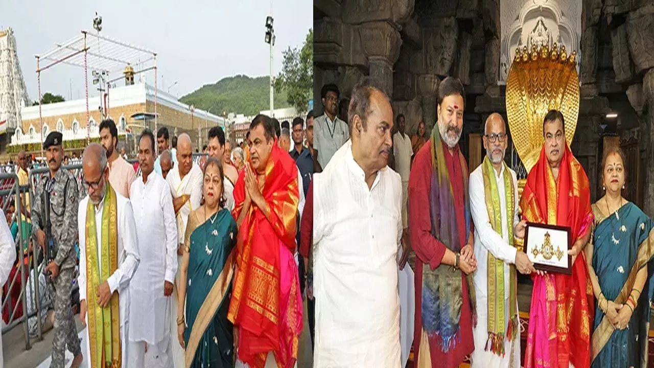 Union Minister Nitin Gadkari : శ్రీవారిని దర్శించుకున్న కేంద్రమంత్రి నితిన్ గడ్కరీ