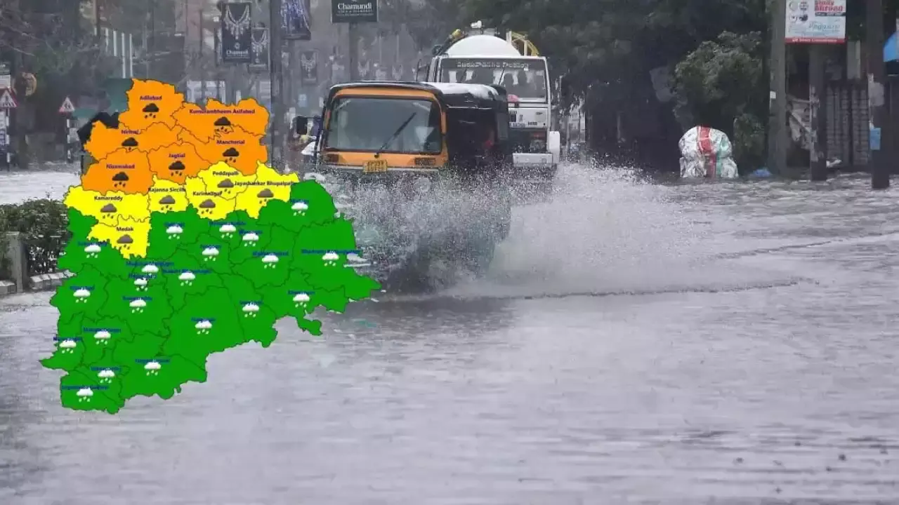 Telangana : మరో రెండు రోజుల పాటు తెలంగాణలో భారీ వర్షాలు Telangana : మరో రెండు రోజుల పాటు తెలంగాణలో భారీ వర్షాలు
