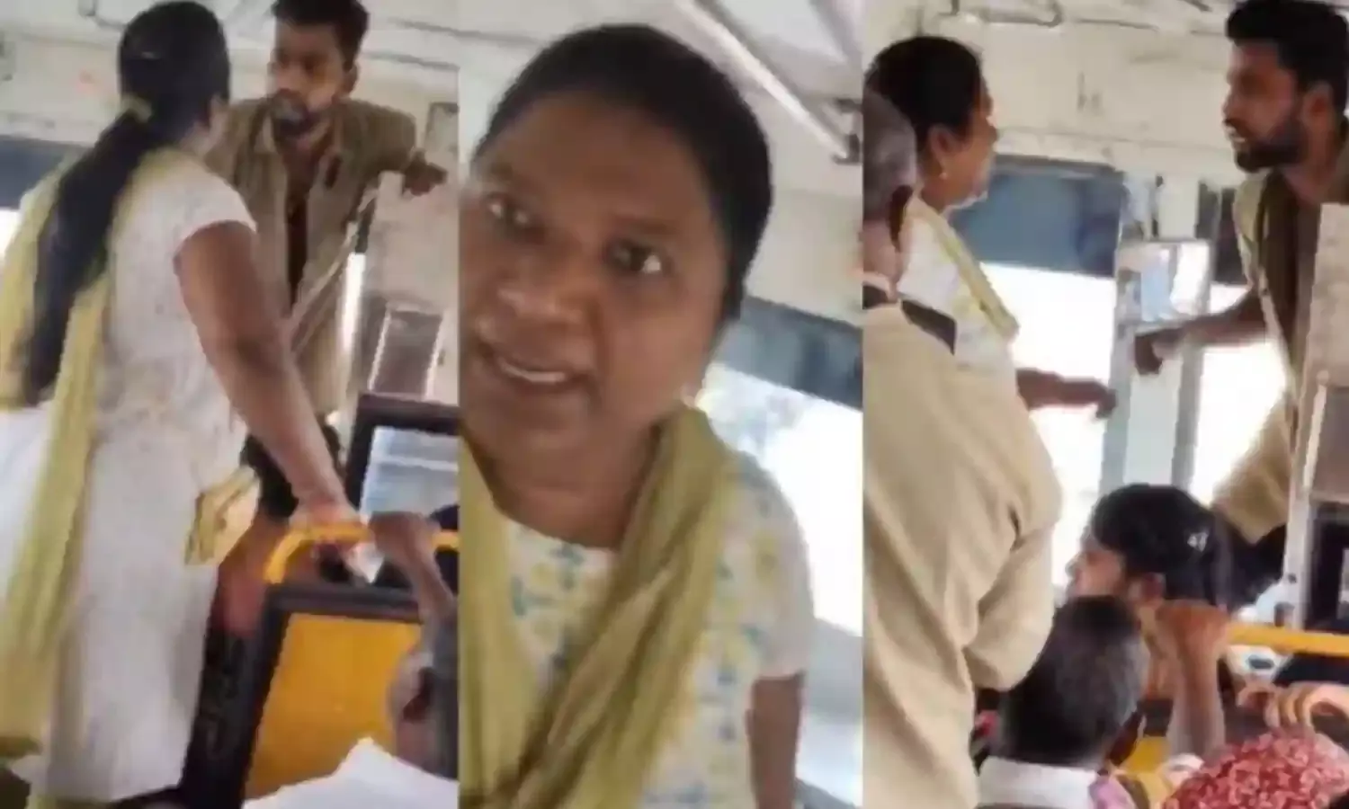 AP : ఆర్టీసీ బస్సు డ్రైవర్ పై మహిళా దాడి... వీడియో వైరల్ AP : ఆర్టీసీ బస్సు డ్రైవర్ పై మహిళా దాడి... వీడియో వైరల్