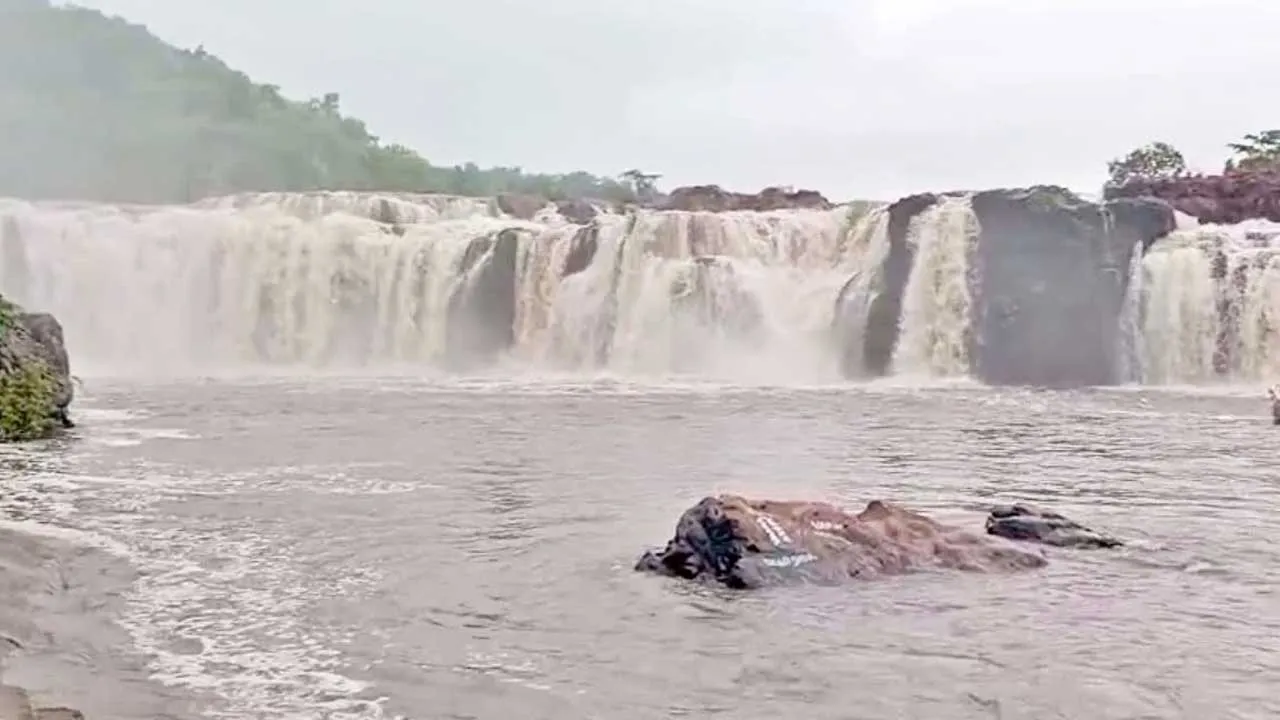 Bogatha Waterfall : ప్రమాద స్థాయిలో బోగత జలపాతం