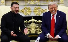 Trump-Zelensky: వైట్హౌస్లో ట్రంప్-జెలెన్స్కీ నవ్వులు.. . Trump-Zelensky: వైట్హౌస్లో ట్రంప్-జెలెన్స్కీ నవ్వులు.. .