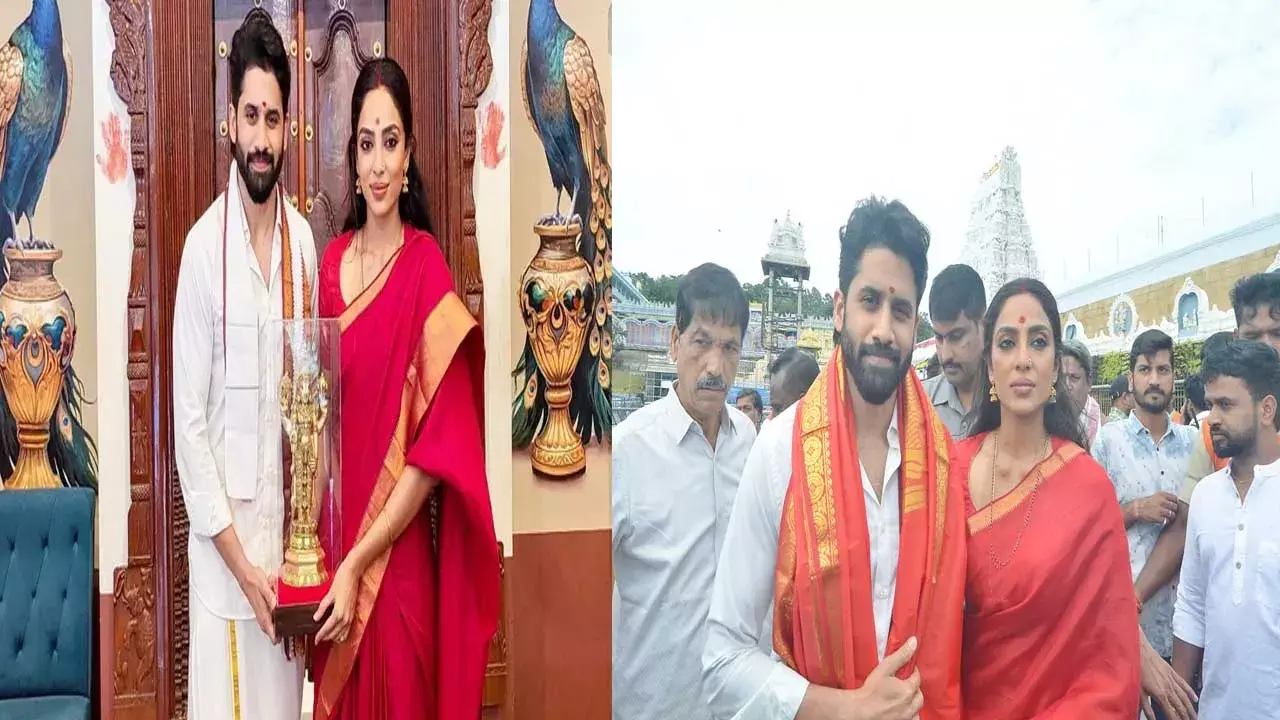 Tirumala : తిరుమల శ్రీవారి సేవలో నాగ చైతన్య దంపతులు