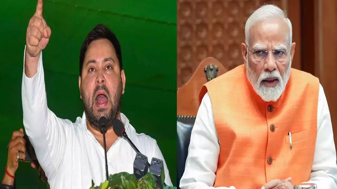 National : ప్రధాని మోదీపై అభ్యంతరకర పోస్ట్.. తేజస్వీ యాదవ్పై మహారాష్ట్రలో కేసు నమోదు National : ప్రధాని మోదీపై అభ్యంతరకర పోస్ట్.. తేజస్వీ యాదవ్పై మహారాష్ట్రలో కేసు నమోదు