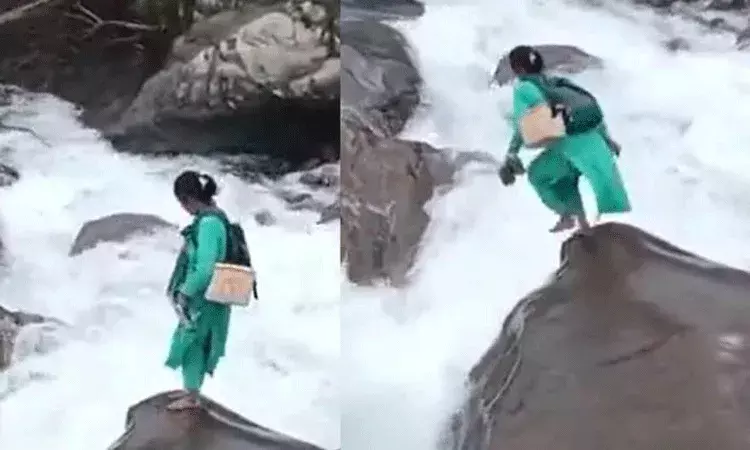 Himachal Pradesh: ప్రాణాలను ఫణంగా పెట్టిన నర్స్.. నవజాత శిశువులకు టీకాలు వేసేందుకు..