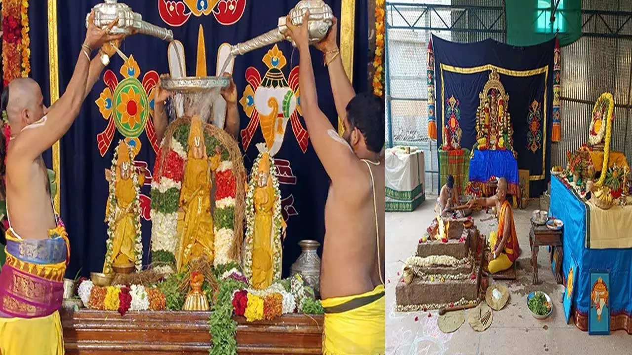 Ontimitta : ఒంటిమిట్ట శ్రీ కోదండరామాలయంలో శాస్త్రోక్తంగా పవిత్ర ప్రతిష్ట