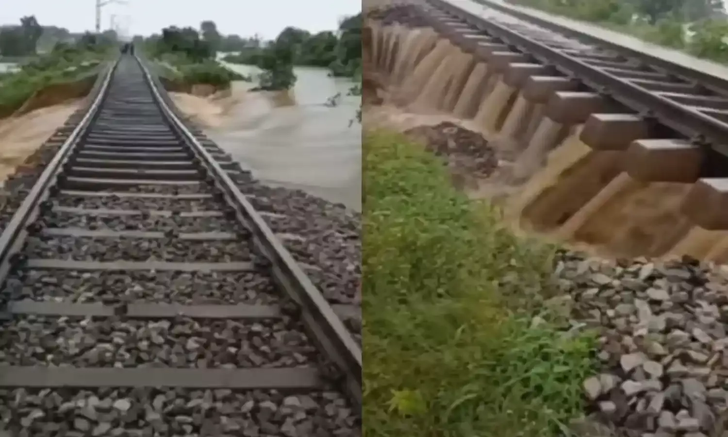 TG : మెదక్, కామారెడ్డి జిల్లాలపై వరణుడి ప్రతాపం.. కొట్టుకుపోయిన రైలు మార్గం TG : మెదక్, కామారెడ్డి జిల్లాలపై వరణుడి ప్రతాపం.. కొట్టుకుపోయిన రైలు మార్గం