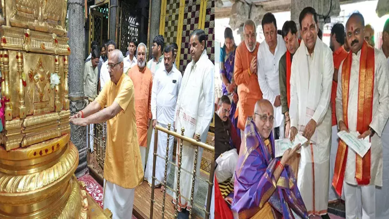 Vice-Presidential : తిరుమల శ్రీవారిని దర్శించుకున్న ఉపరాష్ట్రపతి అభ్యర్థి సీపీ రాధాకృష్ణన్