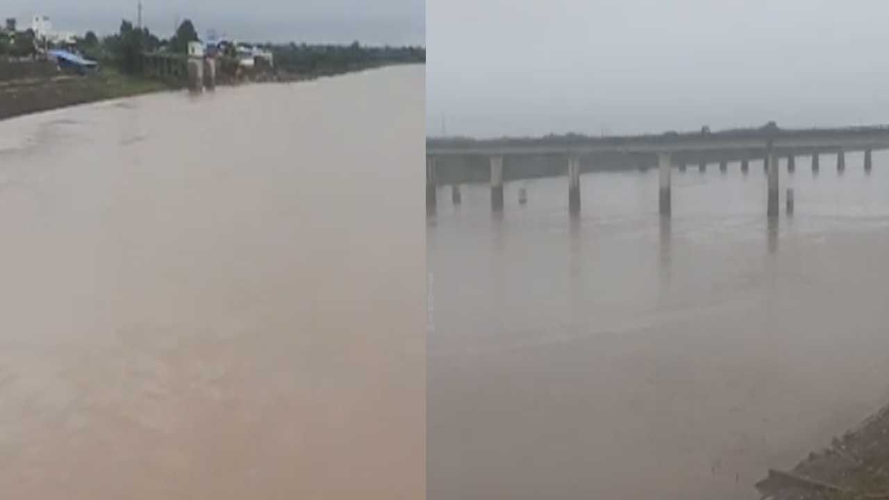 Godavari : బాసర వద్ద గోదావరికి పోటెత్తిన వరదలు.. స్థానికుల భయాందోళన..