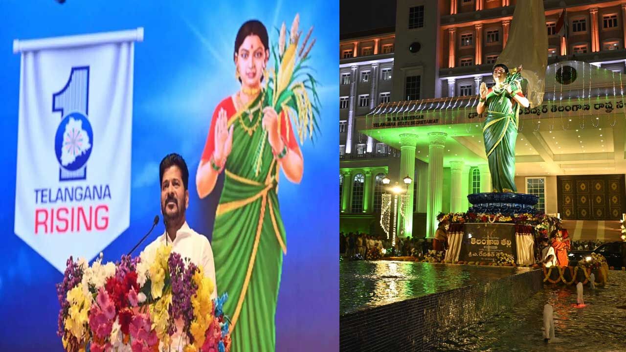 Telangana : కలెక్టరేట్లలో తెలంగాణ తల్లి విగ్రహాలు