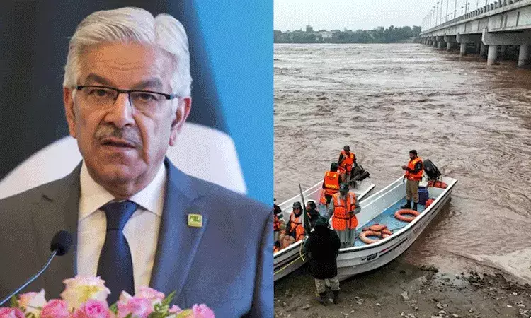 పాకిస్తాన్‌లో రికార్డు స్థాయిలో వరదలు..రక్షణ మంత్రి వింత పరిష్కారం..