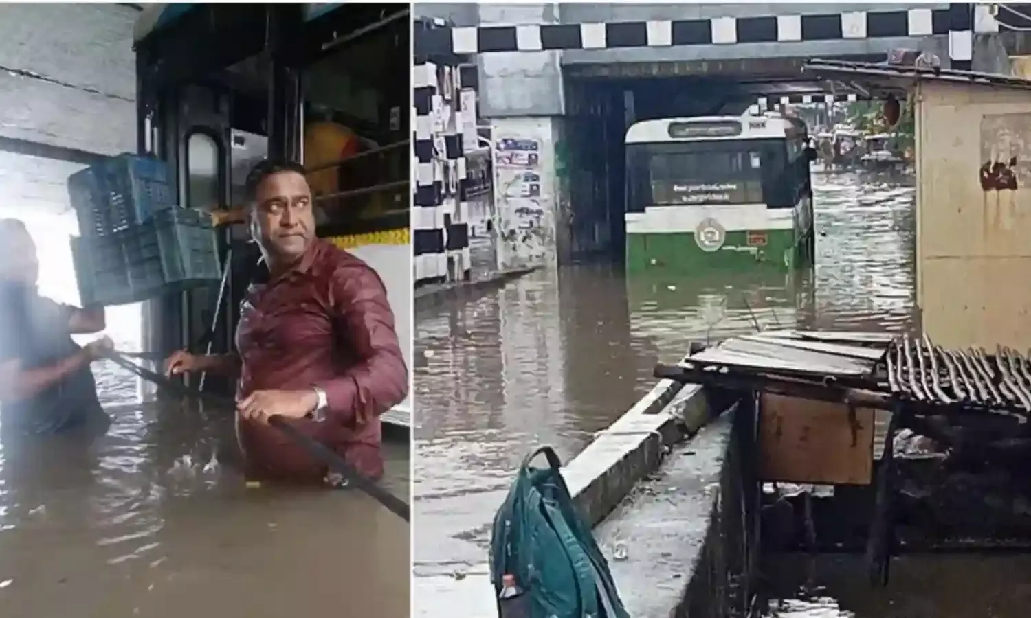 RAIN: వరంగల్లో వర్ష బీభత్సం... వరదల్లో బస్సులు RAIN: వరంగల్లో వర్ష బీభత్సం... వరదల్లో బస్సులు