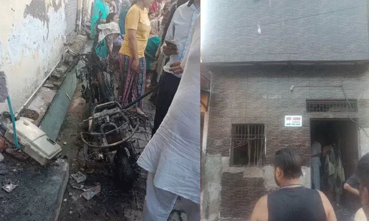 Agra: ఛార్జింగ్ లో ఉన్న ఈ-స్కూటర్ పేలి వృద్ధ దంపతులు మృతి.. తప్పించుకున్న మనవరాలు..