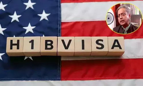 Shashi Tharoor ట్రంప్ హెచ్‌1బీ వీసా ఫీజు పెంపుకు అవే కీలకం - శశి థరూర్